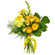 Yellow bouquet of roses and chrysanthemum. Moldova